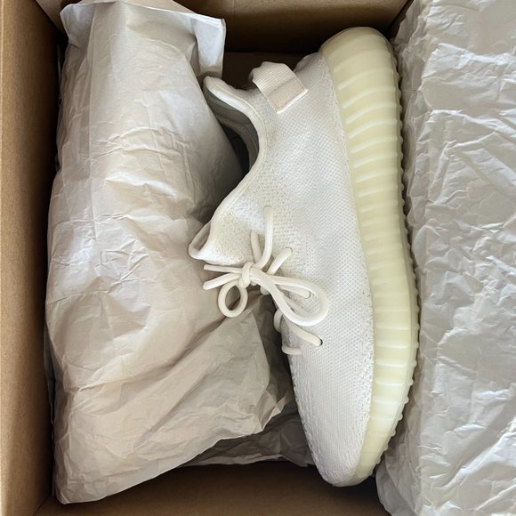 Adidas Yeezy Boost Cream White Size 10 main image 3